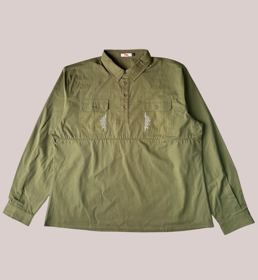 Custom Breastfeeding Shirts Army Green