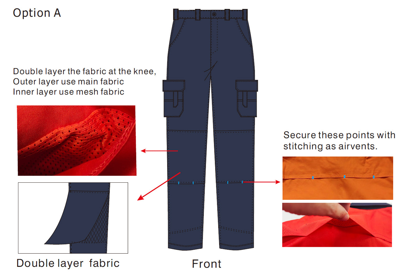 Men's 6 Pocket Pants Back