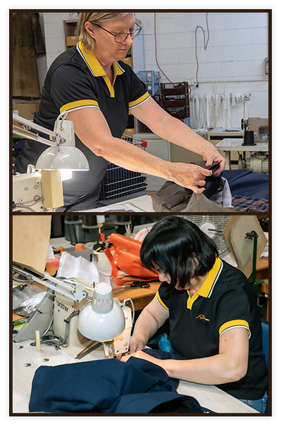 women tailoring clothes