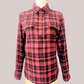 Two-pocket chequered long-sleeve shirt