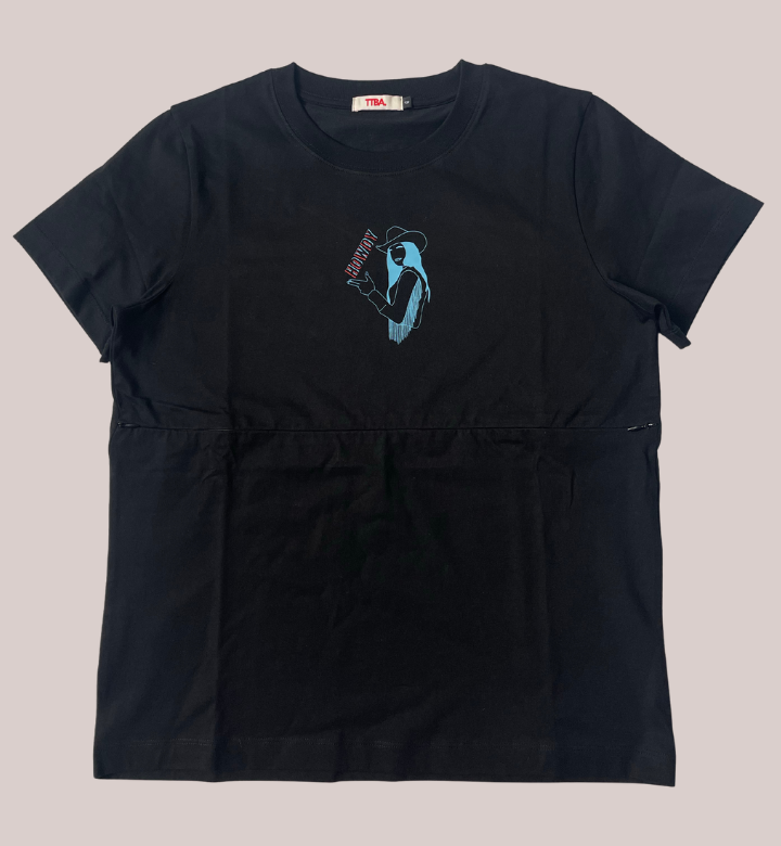 Custom Black Breastfeeding T-shirt