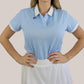 Women’s Contrast Polo Baby Blue