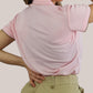 Women’s Contrast Polo Light Pink