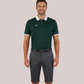 Men's Contrast Polo Dark Green