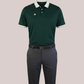 Men's Contrast Polo Dark Green