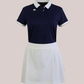 Women’s Contrast Polo Navy Blue