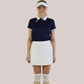 Women’s Contrast Polo Navy Blue