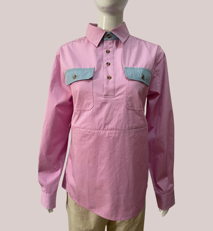 Long Sleeve Pink Breastfeeding